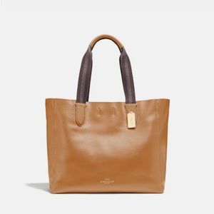 Coach Camel Brown Derby Leather  Tote Bag F58660